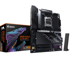 GIGABYTE B850 AORUS ELITE WIFI7 Placa Base - Procesadores AMD Ryzen Serie 9000, VRM digital de 14+2+2 fases, hasta 8200MHz DDR5 (OC), 1xPCIe 5.0 + 2xPCIe 4.0 M.2, LAN 2.5, WIFI 7, USB 3.2 Gen 2x2