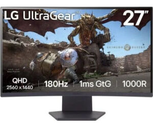 LG 27GS60QC-B  Monitor 27" 180h 1m DP 2xHDMI MM cu