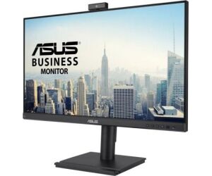 Monitor Profesional Asus BE249QFK 24"/ Full HD/ Webcam/ Multimedia/ Regulable en altura/ Negro