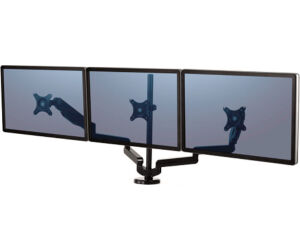 Soporte mesa fellowes 3 brazos hasta 27 pulgadas 100x100 max 21kg