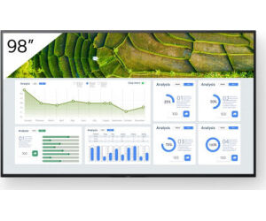 Monitor Profesional Sony Bravia 98" Full Array Led Resol. 4k / Hdr / Brillo 440 / OperaciÓn 24/7 / Horiz./apaisado / Control Ip + Rs232 / Profesional Mode / 3 AÑos Garantia Avanzada (fw-98bz30l)