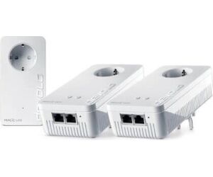 Adaptador plc devolo magic 2 wifi next mr kit 3 pack - eu - wifi 5 - 2xrj45 gigabit - plc 2400mbps