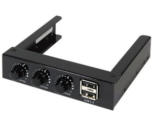 Controlador 3 ventiladores + 2 USB