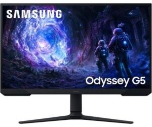 Monitor Gaming Samsung Odyssey G5 G51F S27FG510EU 27"/ QHD/ 1ms/ 180Hz/ VA/ Regulable en altura/ Negro