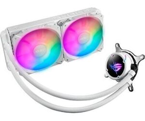 Kit refrigeracion liquida asus rog strix lc ii 240 argb white edition all in one 2 ventiladores 120mm gaming