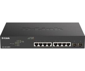 D-LINK SWITCH 8 PUERTOS 10/100/1Gbit PoE+ MAx w/2 SFP EASYSMART