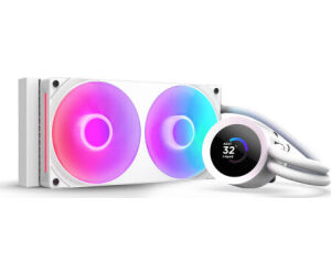 Nzxt Kraken 240 Rgb V2 - 240mm Aio Liquid Cooler W/ 1.54in. Display & Rgb Core Fan Entry Version (white)