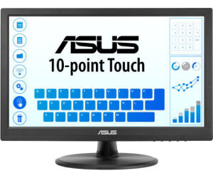 Monitor Profesional Táctil Asus VT169HE 15.6"/ Full HD/ Negro