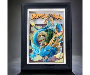 Son goku and dragon cuadro 3d 275 cm dragon ball tamashii art