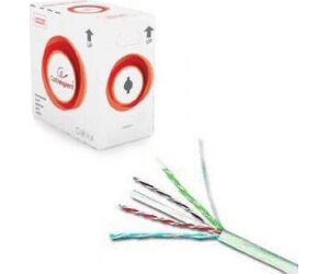 Cable Red Gembird Ftp Cat6 Blindado Awg24 Bobina 305m  Gris