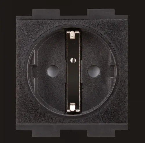 CRESTRON AC POWER OUTLET MODULE FOR FT2 SERIES, SINGLE, EUROPEAN "SCHUKO,” TYPE F (FT2A-PWR-EU-1-BASIC) 6508436