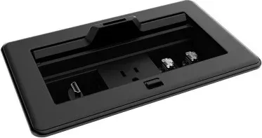 CRESTRON FLIPTOP FT2 SERIES CABLE MANAGEMENT SYSTEM, 202 SIZE, MECHANICAL, PASS-THROUGH LID, BLACK (FT2-202-MECH-PTL-B) 6511668