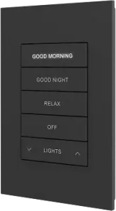 Crestron Horizon 2 Keypad With Cresnet Communications, Custom Engraved, Black (Hz2-Kpcn-B Engraved) 6513081