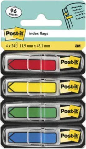 Pack 4 Dispensadores X 24 Marcadores Index Flecha 11,9X43,2Mm Colores Surtidos 684-Arr3 Post-It 7000144924