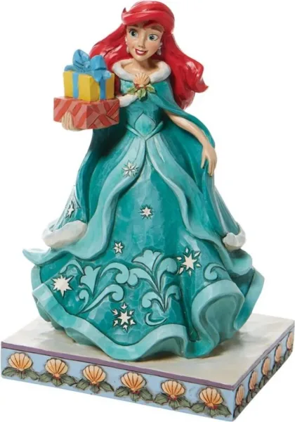 Figura enesco disney la sirenita ariel con regalos