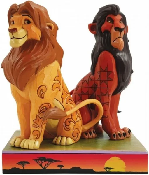 Figura enesco disney el rey leon simba y scar