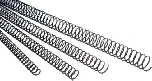 Pack 100 Espirales Metalicas 6 Mm. Negro Fellowes 5110001