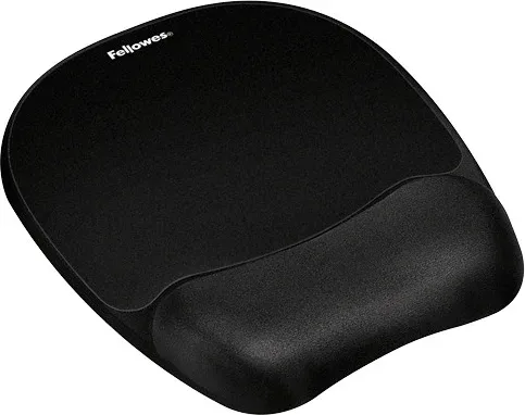 Alfombrilla con Reposamuñecas Memory Foam Negro Fellowes 9176501