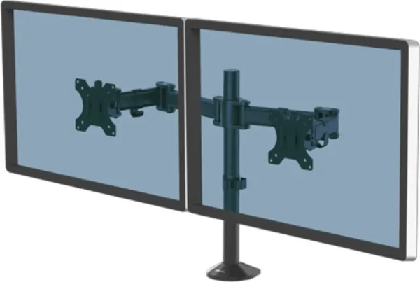 Soporte mesa fellowes 2 brazos hasta 27 pulgadas 100x100 max 16kg