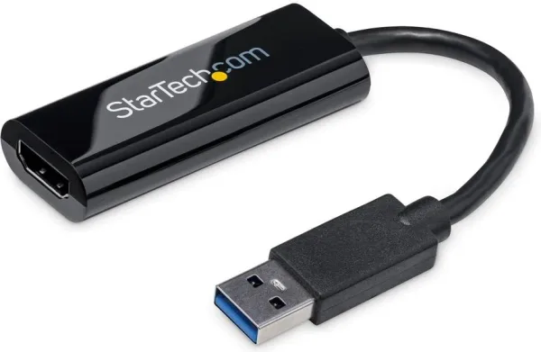 Adaptador USB tipo a a HDMI startech macho - hembra -  negro