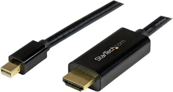 Cable mini dp a HDMI startech 1m -  macho - macho -  negro