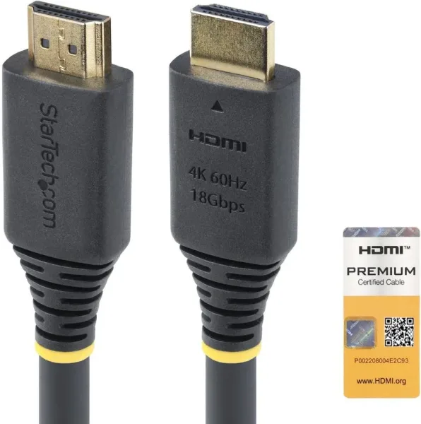 Cable HDMI 4K startech 7m -  macho - macho -  negro