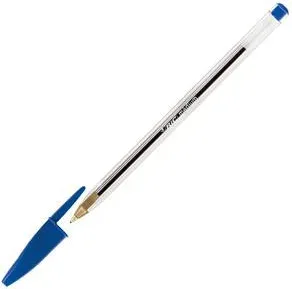 Boligrafo Cristal Cuerpo Transparente Trazo 0,4 Mm. Color Azul Bic 8373609