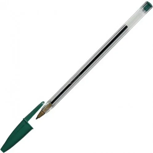 Boligrafo Cristal Cuerpo Transparente Trazo 0,4 Mm. Color Verde Bic 8373629
