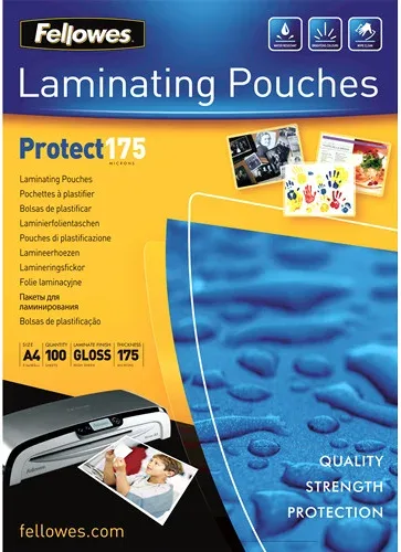 Pack 100 Bolsas Plastificacion 216X303 175 Micras A4 Fellowes 5308703