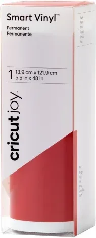Cricut Smart Vinyl Permanent Joy 14X122Cm 1 Sheet (Mat Red)