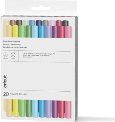 Cricut 2011824 marcador 20 pieza(s) Punta fina Colores surtidos