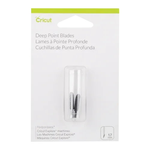 Cricut PC2003535 Set de 2 Lames Coupe Profonde, Plastique, Multicolore, 12 x 8 x 2 cm