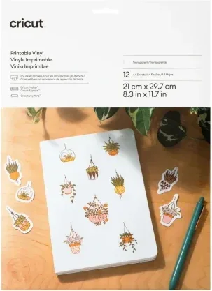 CRICUT PRINTABLE VINYL A4 - 12