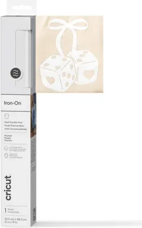 Cricut 2011789 vinilo de transferencia térmica Rollo de vinilo de termotransferencia Vinilo de termotransferencia liso