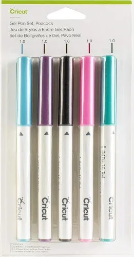 CRICUT GEL PEN SET PEACOCK