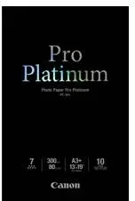 Papel fotografico canon pro platinum pt - 101 a3  10 hojas 300gr