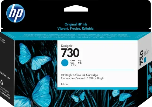 HP Cartucho de tinta DesignJet 730 cian de 130 ml