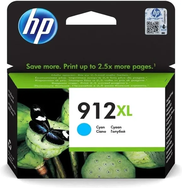CARTUCHO TINTA CYAN HP 912 XL (3YL81AE)