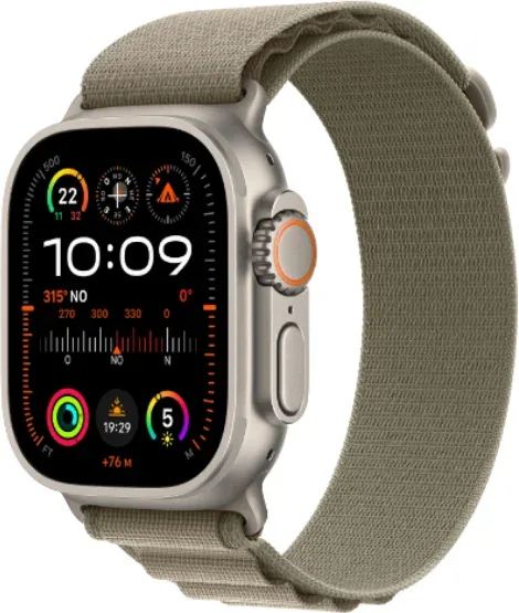 APPLE WATCH ULTRA 2 CAJA TITANIO GPS+CELL 49mm CORREA LOOP OLIVE ALPINE TALLA S