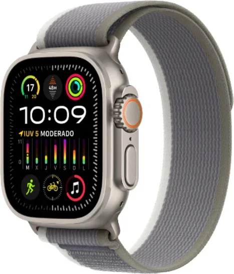 APPLE WATCH ULTRA 2 CAJA TITANIO GPS+CELL 49mm CORREA LOOP GREEN/GREY TRAIL M/L