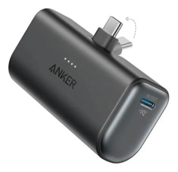 Powerbank Nano Anker 5K 22,5W Conector USB-C Negro