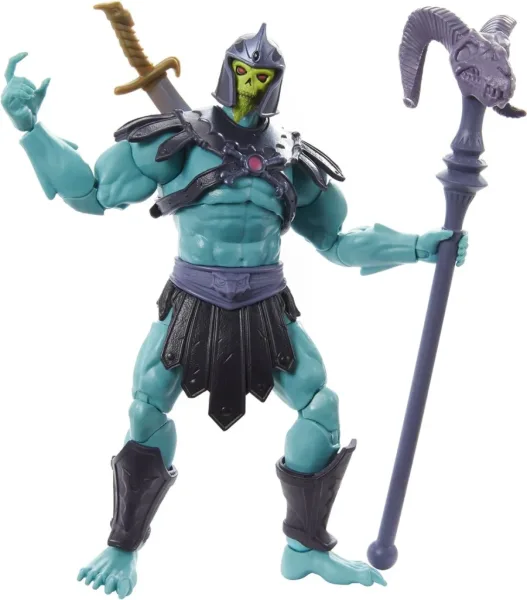 Figura mattel masters of the universe new eternia barbarian skeletor