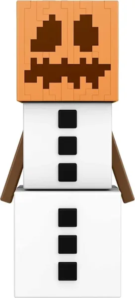 Figura mattel minecraft golem de nieve accesorios