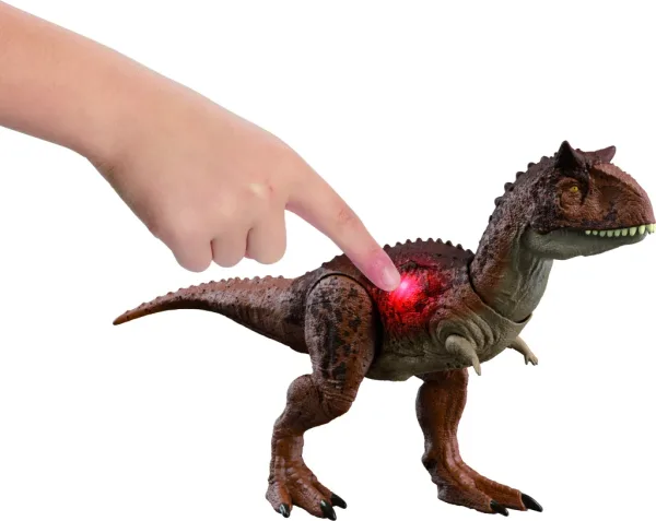 Figura mattel jurassic world carnotaurus