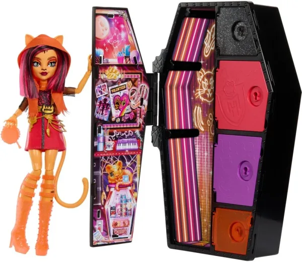 Muñeca mattel monster high skulltimate secrets neon frights toralei