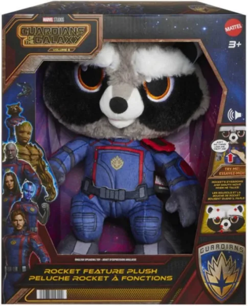 Peluche mattel marvel guardianes de la galaxia rocket
