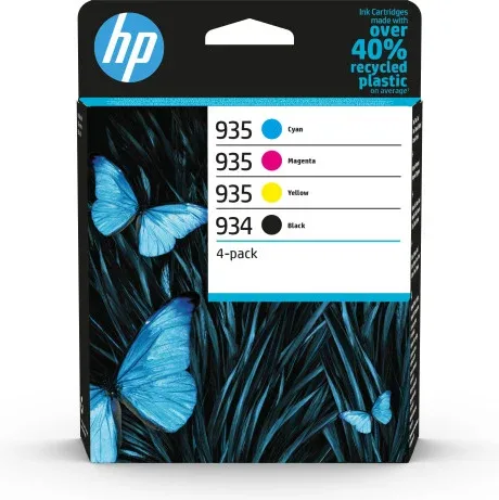 HP Paquete de 4 cartuchos de Tinta Original 934 negra/935 cian/magenta/amarilla