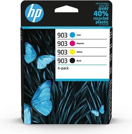 HP Paquete de 4 cartuchos de tinta Original 903 negro/cian/magenta/amarillo
