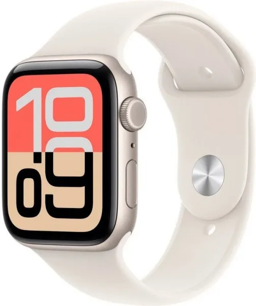 APPLE WATCH SE 3 CAJA ALUMINIO CELL 44mm CORREA DEPORTIVA BLANCA M/L