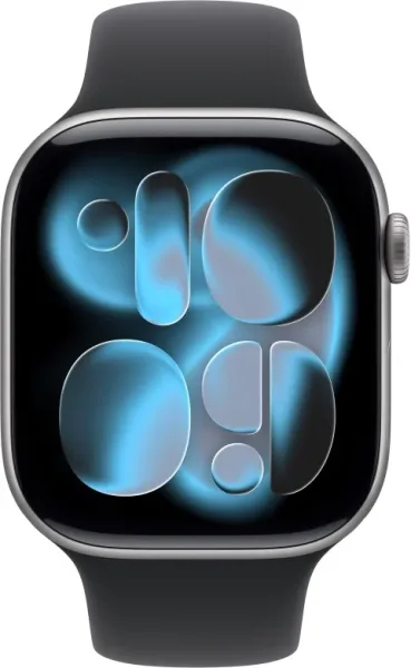 APPLE WATCH SERIES 11 CAJA GRIS ESPACIAL GPS 46mm CORREA NEGRA M/L
